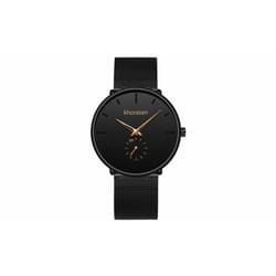Men's Mesh Strap Minimalist Quartz Watch - Gold