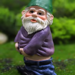Set of 4 Miniature Drunk Garden Gnomes