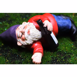 Set of 4 Miniature Drunk Garden Gnomes
