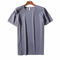 Cool Quick-Dry Sports T-Shirt - Grey, XL