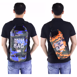 Outdoor Camouflage Waterproof Bag - Orange, 20L