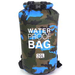 Outdoor Camouflage Waterproof Bag - Blue, 20L