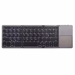 Mini Folding Bluetooth Wireless Keyboard - Black