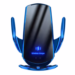 In Car Wireless Mobile Phone Charger - Blue