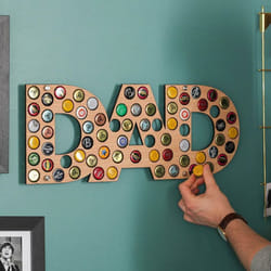 Gift for Dad Beer Bottle Cap Collection Holder - Dad