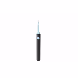 Smart Phone Compatible Endoscope Ear Wax Scoop - black