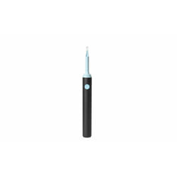 Smart Phone Compatible Endoscope Ear Wax Scoop - black