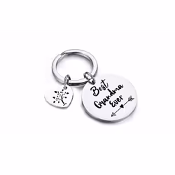 Best Grandma or Best Grandpa Keyring - grandma