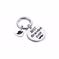 Best Grandma or Best Grandpa Keyring - grandpa