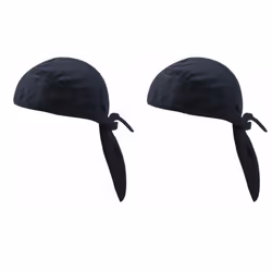 Set of 2 Outdoor Quick-Drying Sports Headscarf - Black