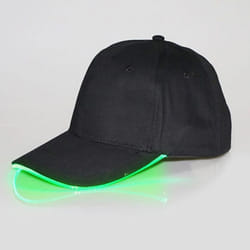 Colour LED Light Up Baseball Cap - Green