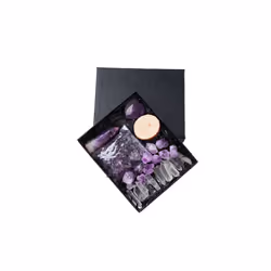 Natural Shaped Gemstone Set - Purple