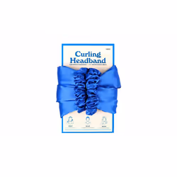 2 in 1 Heatless Ribbon Sleeping Curling Roller - Blue
