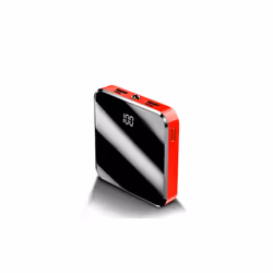 Mini Travel Dual-Port 10000mAh Power Bank - Red