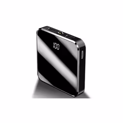 Mini Travel Dual-Port 10000mAh Power Bank - Black