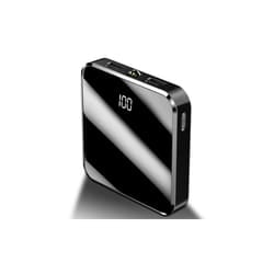 Mini Travel Dual-Port 10000mAh Power Bank - Black