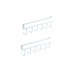 Set of 2 Under-Shelf Storage Hooks - white
