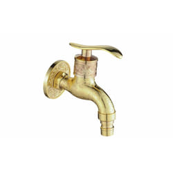 Antique Style Wall Mounted Outdoor Garden Faucet - gold