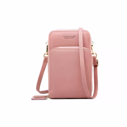 Six-Compartment Crossbody Bags - Pink