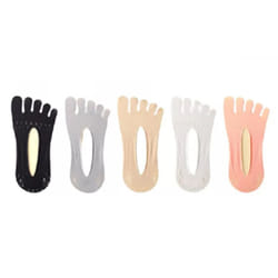 Five Toe Invisible Socks - Assorted 5 pairs