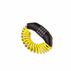 Portable Bike Bicycle Security Code Cable Lock - yellow