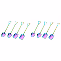 Shovel and Spade Stainless Steel Spoons - 4 pcs, Rainbow