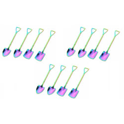 Shovel and Spade Stainless Steel Spoons - 6 pcs, Rainbow