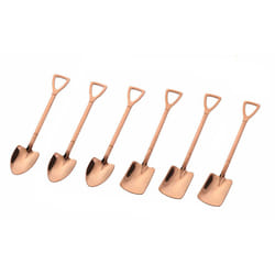 Shovel and Spade Stainless Steel Spoons - 3 pcs, Rose gold