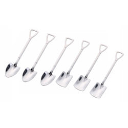 Shovel and Spade Stainless Steel Spoons - 3 pcs, Sliver