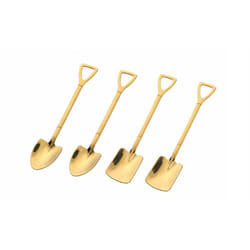 Shovel and Spade Stainless Steel Spoons - 2 pcs, Gold