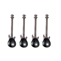 Set of 4 Stainless Steel Guitar Spoons - 4 , black