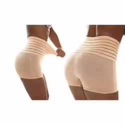 Tummy Control Body Shaper Boy Shorts - UK 14-18, BEIGE