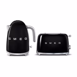 SMEG 2-Slice Toaster and 1.7-litre Kettle Set - black