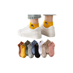 Cartoon Bear Shallow Breathable Socks - ten colour