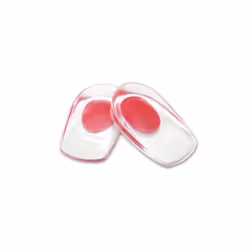 Silicone Heel Pads - large, red