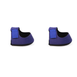A Pair of Adjustable Heel Supports - purple, small
