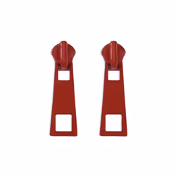 Colourful Zipper Earrings - red