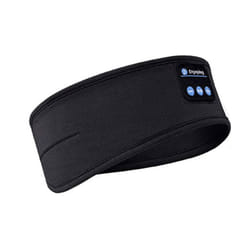 Soft Wireless Sleeping Headband - black