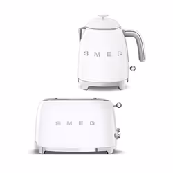 Smeg Mini Kettle and Two-Slice Toaster Bundle - white