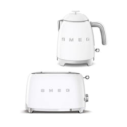 Smeg Mini Kettle and Two-Slice Toaster Bundle - white