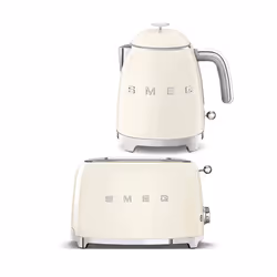 Smeg Mini Kettle and Two-Slice Toaster Bundle - cream