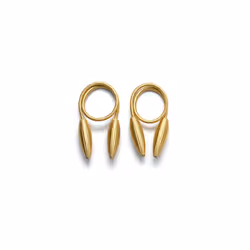 A Pair of Twisting Curtain Holders - Gold