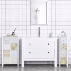 HOMCOM Drawer Cabinet, 4 Drawer Storage Organizer Unit Bathroom Bedroom - Additional view 4