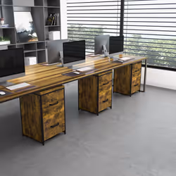 Vinsetto 70cm Vertical Office Filing Cabinet w/ 2 Drawer, Hanging File Folder - Additional view 5