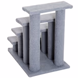PawHut Dog Steps for Bed 4 Step Pet Stairs for Sofa Dog Cat Climb Ladder Grey - Additional view 7