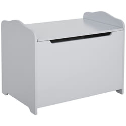 HOMCOM 40x60cm Kids Storage Box Toy Organiser for Child 3 Yrs+ Bedroom Grey
