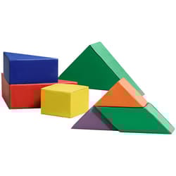 HOMCOM 7 Pcs Kids Soft Foam Puzzle Play Blocks Set Learning Toddler Activity