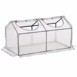 Outsunny Greenhouse Plants Foil Tomato Vegetable House W/ 2 Windows White - Additional view 8