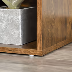 HOMCOM Cube Bookshelf Organizer with Reading Seat, Six Cubes, Brown - Additional view 8