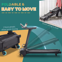 HOMCOM 2.5HP Motorise Treadmill Machine MP3 & USB Player w/ 5 Preset Programs